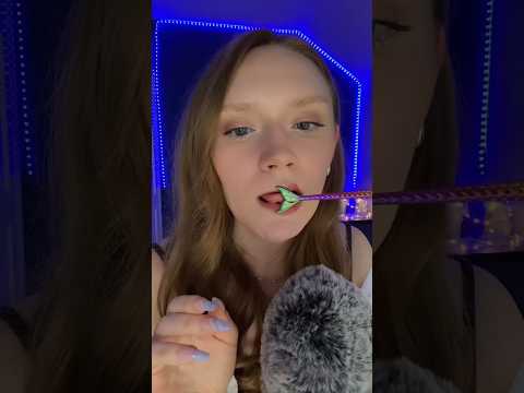 Mermaid brush ASMR ☺️🧜‍♂️#beepowerasmr#mermaidbrushes#mermaidbrushasmr#mouthsounds#asmr