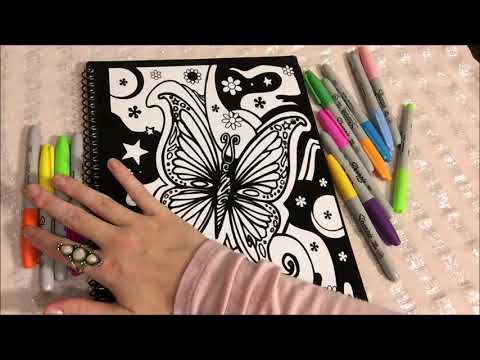 This video is 6 years old. ASMR Coloring ☺️