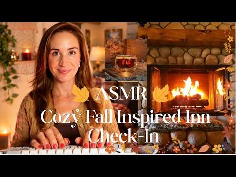 ASMR | Welcome to the Inn🍂Cozy Check-In Roleplay🍁 Keyboard Tapping, Detailed descriptions & triggers
