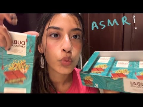 dubai chocolate salesperson roleplay | ASMR *crunch* sounds 