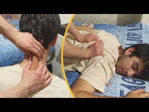 ASMR - Relaxing NECK Massage | Back Massage | Leg Massage