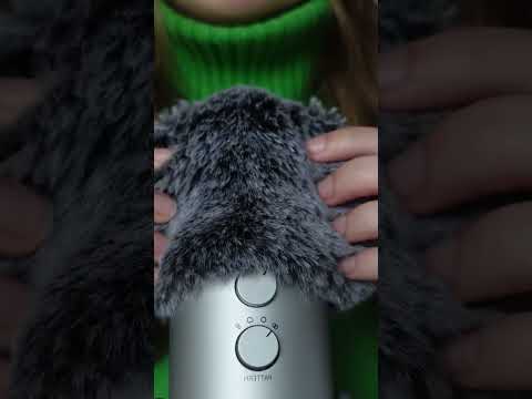 Fluffy Mic Attention | Rubbing & Brushing #asmr #visualtingle #relaxing #tingles