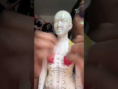 ASMR fast and aggressive acupuncture doll scratching #asmr