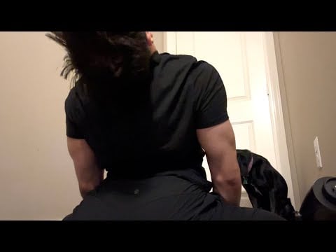 ASMR stretching before gym workout