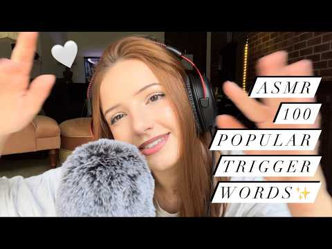 ASMR 100 Trigger Words! | Blue-Yeti Mouth Sounds, Up Close Whispering