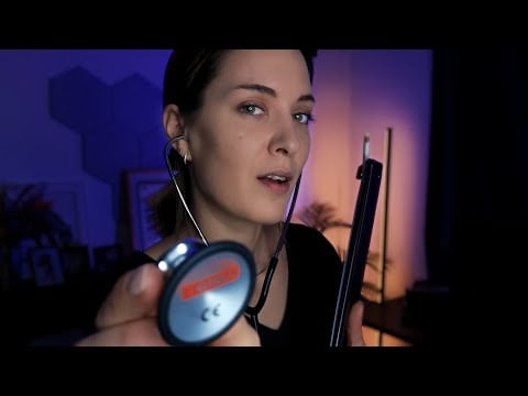 ASMR Sleep Clinic Roleplay 💤 Heart Monitor, Eye Exam & Vital Check