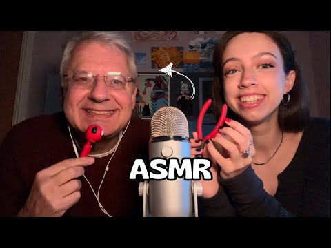 My Dad Tries ASMR for the FIRST TIME