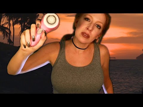 ASMR Face Massage On The Beach