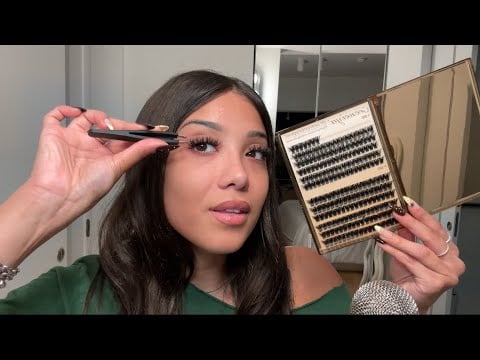 ASMR| $20 DIY Lash Extensions ✨👁️ HOW TO