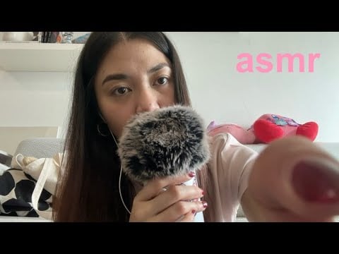 asmr - just talking and lots of hand movements & camera touching