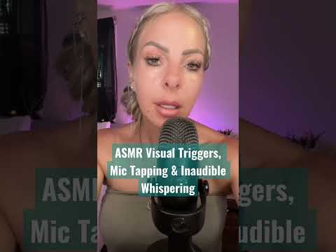 ASMR Visual Triggers, Mic Tapping & ASMR Inaudible Whispering #asmr