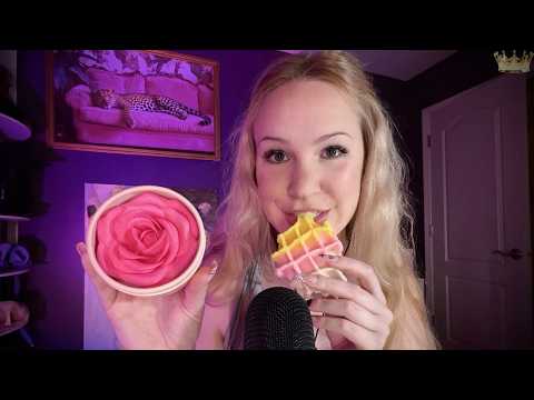 ASMR The waffle & rose blush 🧇🌹 (the BEST visual triggers for tingles)