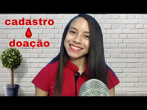 (ASMR PORTUGUÊS) Roleplay Fazendo Seu Cadastro para Doar Sangue | Som de teclado