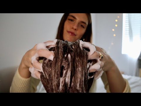 ASMR | Hair washing treatment (shampoo, conditioner, scalp massage, jade comb)