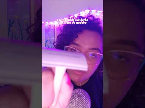 pov: fazendo sua barba com itens de madeira#asmr #barbershop #asmrbarber #asmrvideo #asmrcommunity