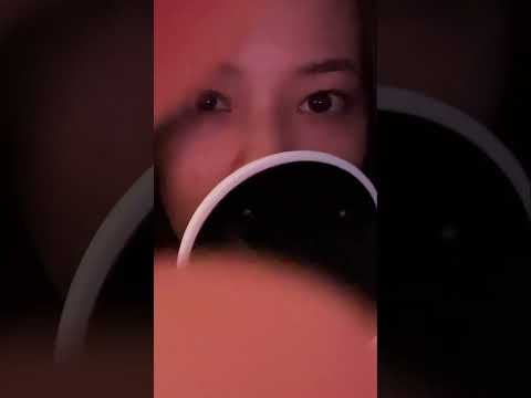 soft whispers... close up... and tingly #asmrshorts #eartoear #mouthtriggers #tingles #foryou