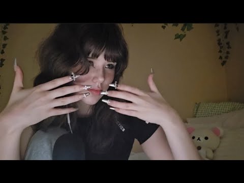 asmr for itchy people (long nails, scratching, tapping, mouth sounds !)