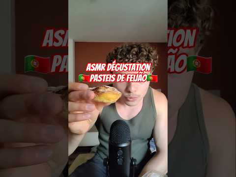 asmr dégustation🇵🇹 #asmrfrançais #asmr pasteis de feijão🇵🇹