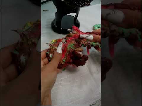 ASMR CLAY WAX HAMBURGER ALL AT ONCE