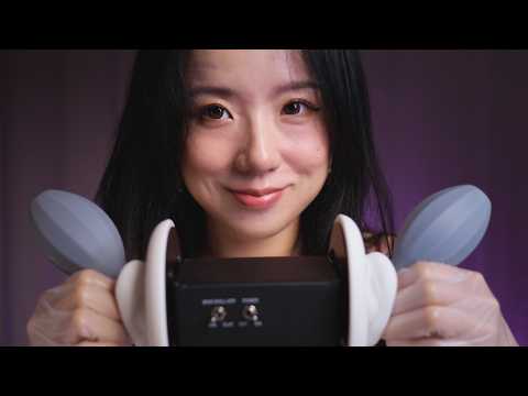 ASMR Intense 🫸 EAR PRESSURE 🫷Massage | Otoscope, Ear Blowing & Whispers for Deep Sleep