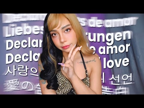 SUSSURRANDO NOS SEUS OUVIDOS AFIRMAÇÕES ROMÁNTICAS EM DIVERSAS LINGUAS, Declaraciones de amor #ASMR 