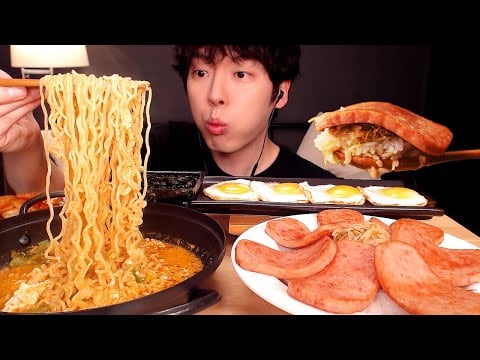 MUKBANG | 집밥! 라면 , 스팸 덮밥 , 계란후라이 요리 먹방 | KOREAN HOME FOOD EATING SOUNDS [SIO ASMR 시오]