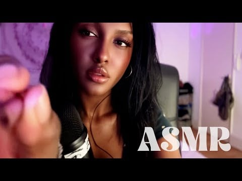 ASMR Face Brushing & Inaudible Whispers for Sleep