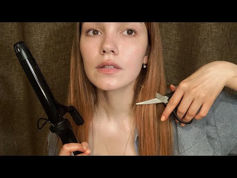 АСМР ПАРИКМАХЕР ✂️ Усыпляющая стрижка волос | Ролевая игра ASMR Hairdresser Role Play