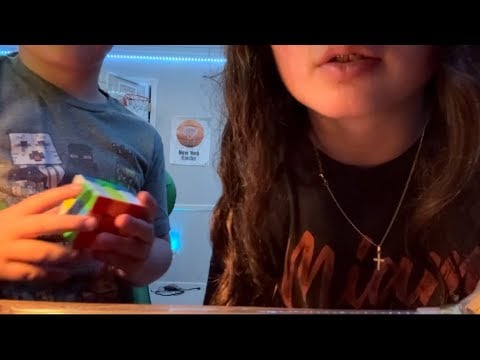 My cousin tries asmr
