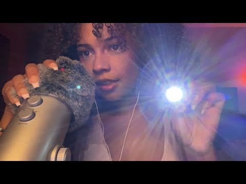 ASMR light triggers, follow my instructions, searching for bugs 🐛 & head massage extravaganza!
