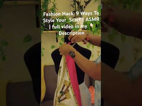 #fashionstyle #tutorial #asmr #summerfashion #scarf #fabric #sound #foryou #fordeepsleep #tingles