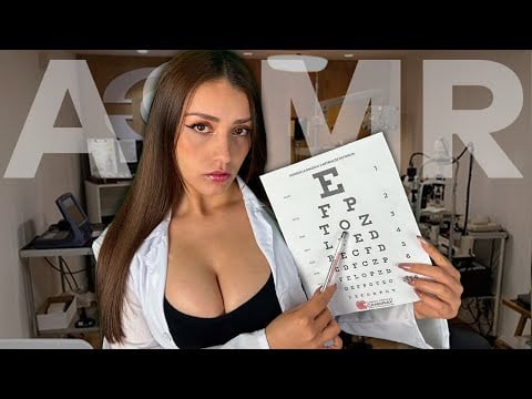 Tu DOCTORA te hace un EXAMEN de vista DETALLADO | ASMR consulta de OPTOMETRÍA