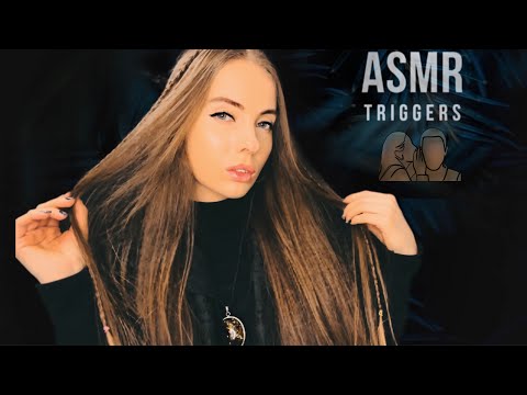 ASMR random triggers💯 Whispering close up personal attention Brushing Hair tingles✨#asmr