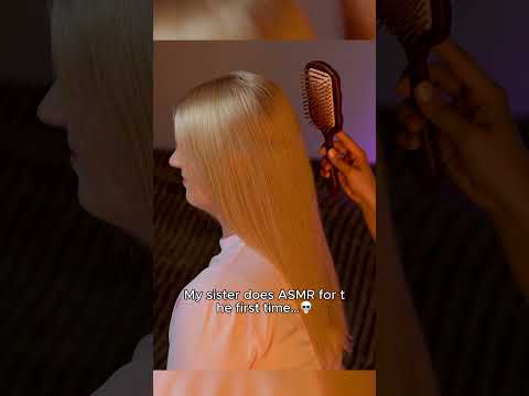 ASMR | My Sister Tries Real Person ASMR For The First Time 💆‍♀️