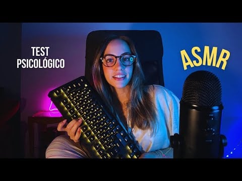 ASMR en español roleplay 🧠TEST PSICOLÓGICO (sonidos de teclado y susurros)