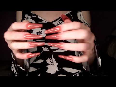 ASMR - Nail Tapping, Skin and Fabric Scratching w/LONG Nails 💅