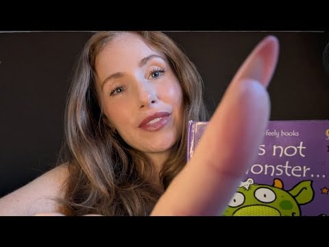 ASMR Sensory Book with Long Nail Scratching, Tapping, and Reading (soft spoken)