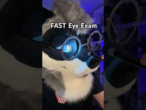 very fast eye exam #asmr #furry #asmrroleplay