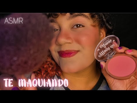 ASMR MAQUIANDO VOCÊ PARA VOCÊ DORMIR A NOITE TODA 💕💄