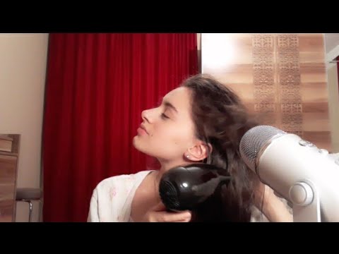 ASMR | Relaxing Hair Brushing, Blowdrying in the Rain 🌧