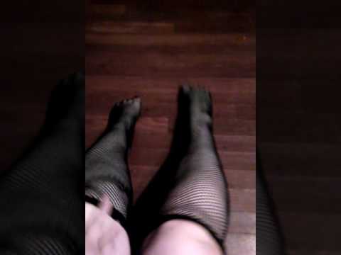 Fish nets an walking on wood floor asmr