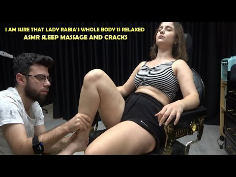 ASMR Foot And Chest Massage With Gentle Touches I CRACKS I head,face,ear,belly,back,neck,arm massage