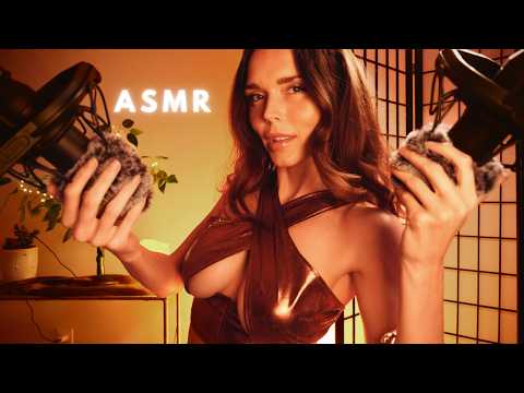 ASMR | Fluffy Mic Scratching + Gentle Ear-to-Ear Whispers of FEEL GOOD Encouragement 😌
