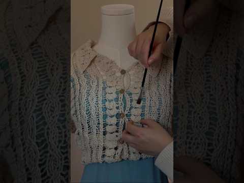 ASMR | Perfecting the smallest details 🖌️ #asmr #oddlysatisfying #brushing #vintagefashion #tingles