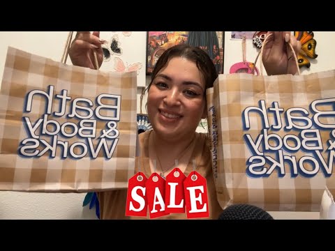 ASMR| Bath & Body Works Haul- items on sale!!! 😍