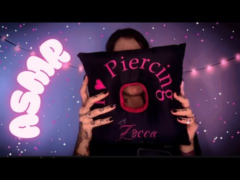 ASMR | Brindes da minha BOUTIQUE de PIERCING ( tappings + sussurros) 