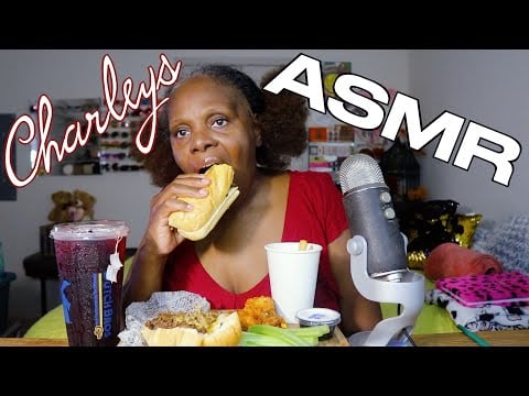 Trying Beef 🥩 After 25 Yrs Charleys Old Fashion PHILLY CHEESE STEAK ASMR Eating Sounds