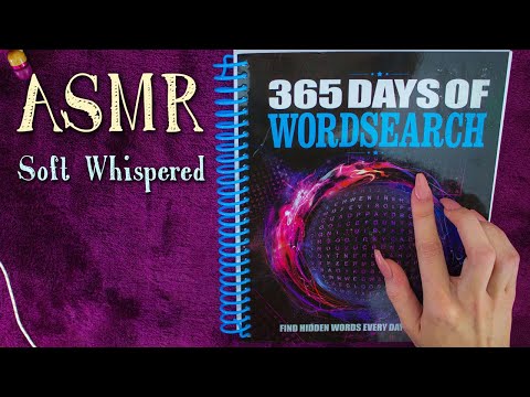 ASMR - Semi Inaudible - Pure Whispering - WORD SEARCH PUZZLE