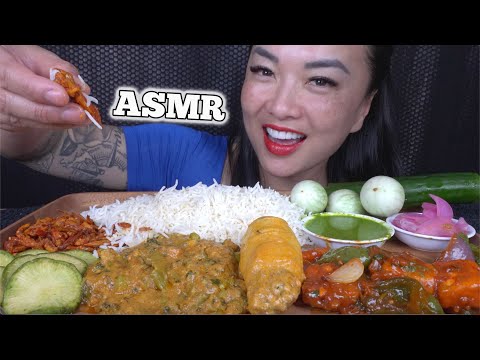 ASMR INDIAN FOOD (EATING SOUNDS) NO TALKING | SAS-ASMR