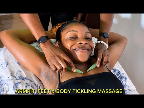 ASMR TSA Security Check Fast Pat Down | Armpit  Tickling Massage Belly, Feet & Japanese Head Massage